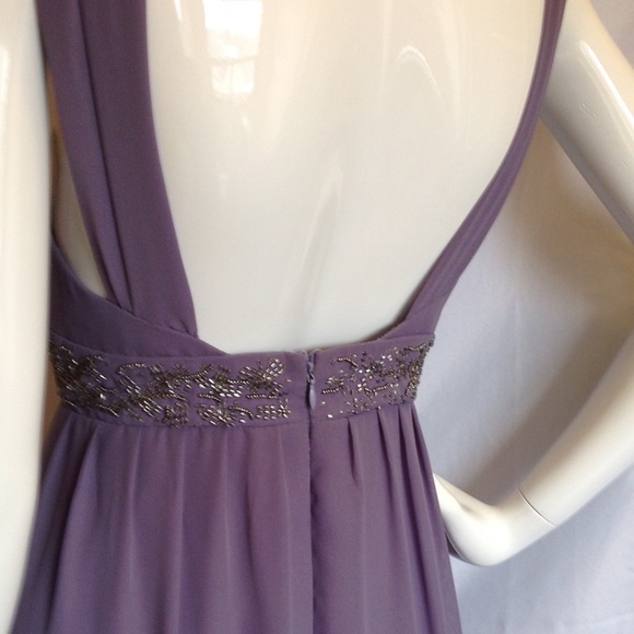 Evening Gown by Oblique  with beaded midriff Size 8 - Picture 4 of 9